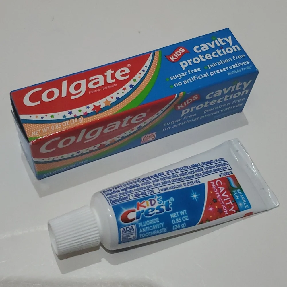 Kids Toothpaste Lot of 2 Travel Size-.85oz